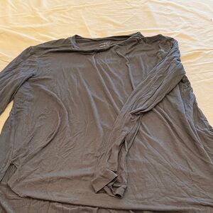 Halogen army green long sleeve T-shirt- large